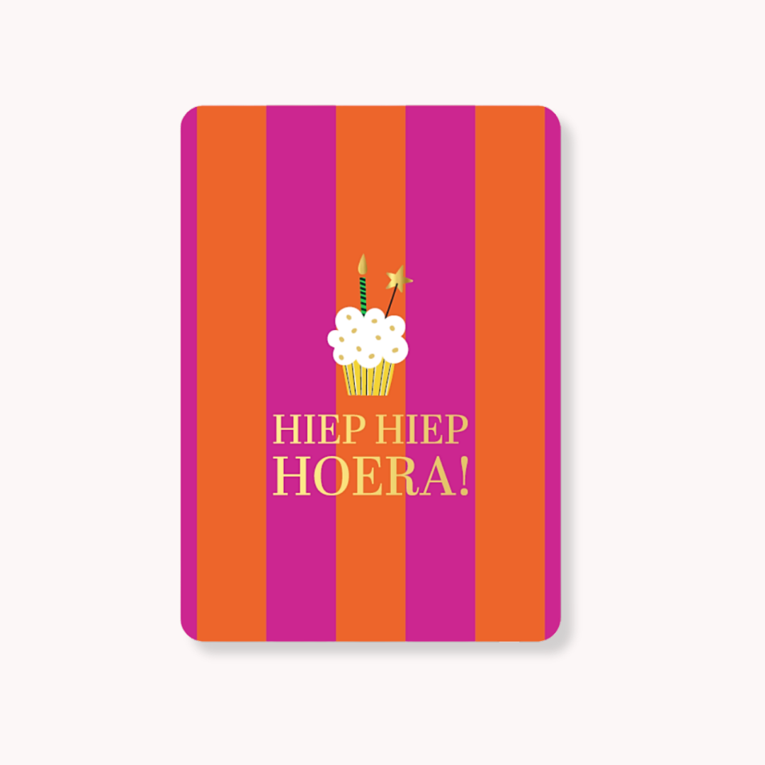 Hiep hiep hoera (cupcake)